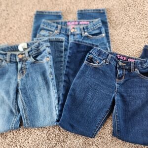 Place Girls Skinny Denim Jeans Trio - Blue
